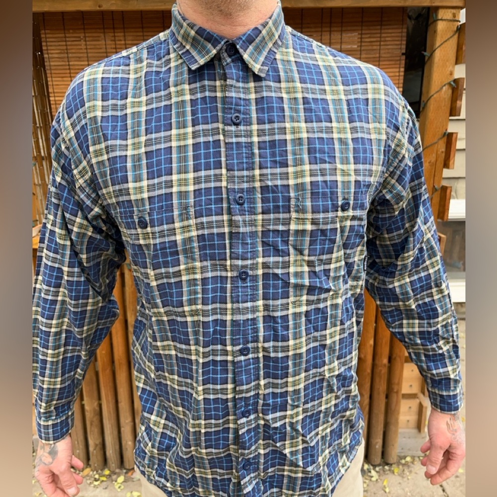 SALE!! 🦆 Vintage Patagonia Blue Plaid button down
